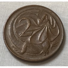 AUSTRALIA 1966 . TWO 2 CENTS COIN . CANBERRA 